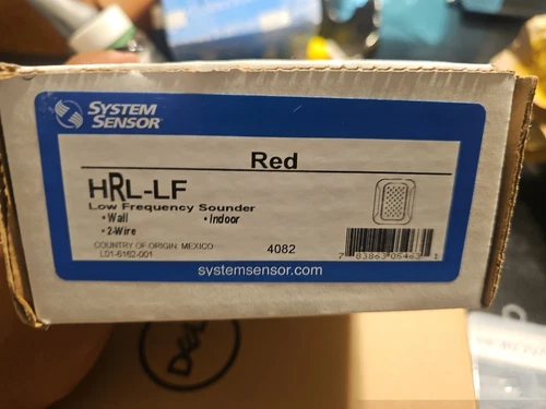 System Sensor HRL-LF  RED  Low Frequency Sounder *Wrong Box*