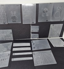 Lot Of 19 Darice And Sizzix Embossing Folders