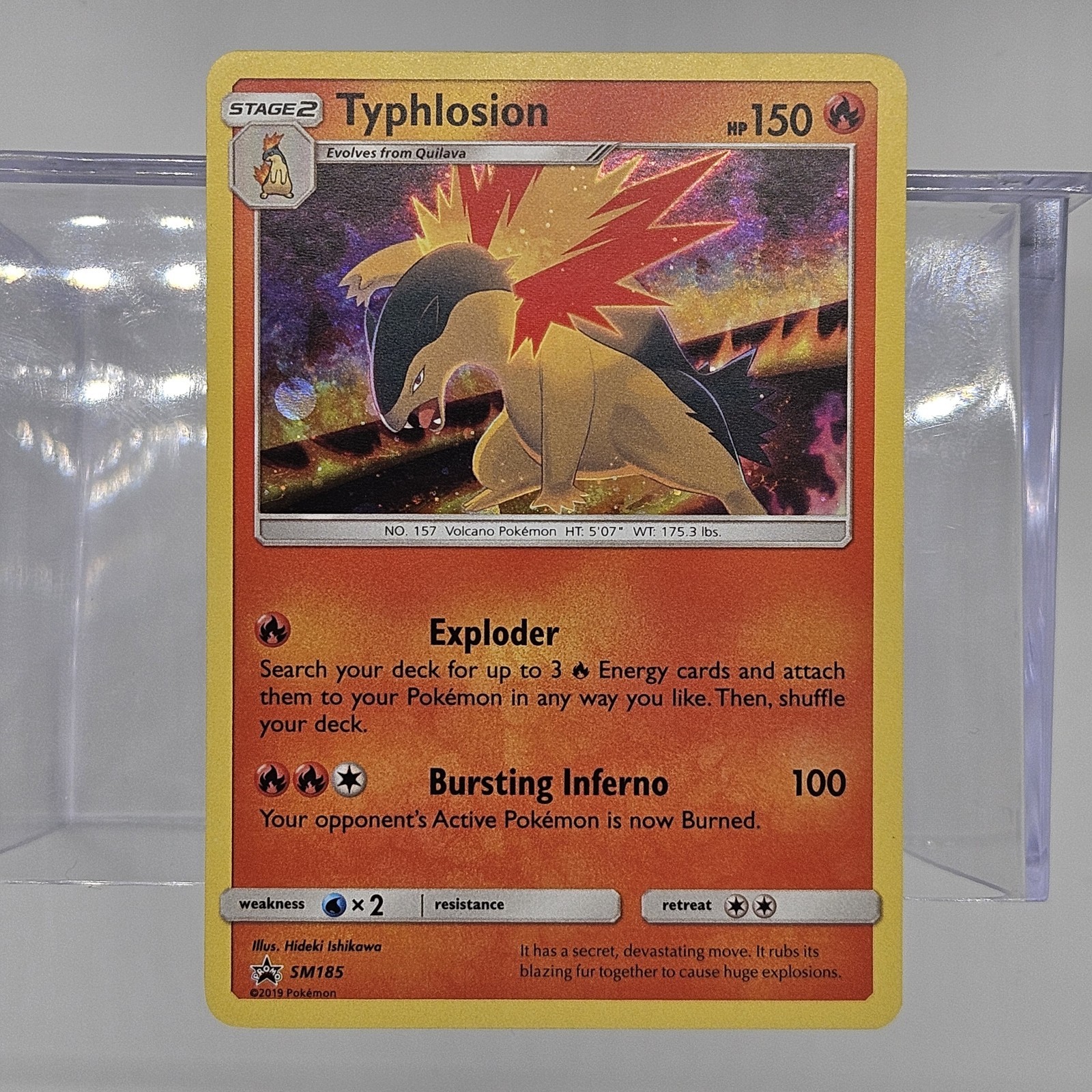 TYPHLOSION SM185 SUN & MOON Holo Near Mint