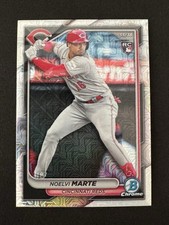 NOELVI MARTE 2024 Bowman Chrome Mega Box MOJO Refractor #4 REDS (RC) Rookie