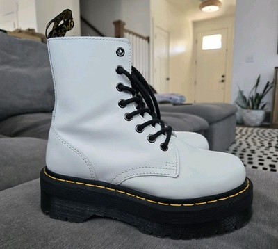 MARTENS Jadon Smooth Leather Platform Boots UNISEX WOMENS SZ