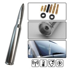 5.5 Inches Short Billet Aluminum Silver Bullet Antenna Fits All Ford Trucks 5.5 Inches Short Billet Aluminum Silver Bullet Antenna Fits All Ford Trucks