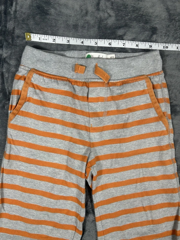Mini Boden Lote de 2 Pantalones Cortos Jersey Baggies Talla 4 Estrellas Azules y Rayas Naranja Foto 4 de 4