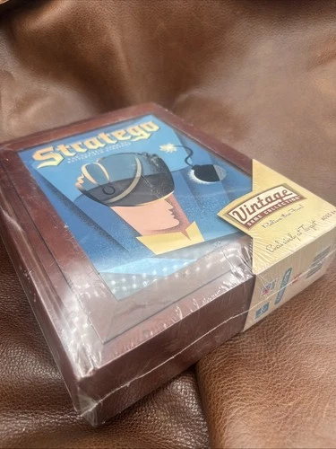 STRATEGO Vintage Game Collection Wooden Book Box- Hasbro 2010- Brand New
