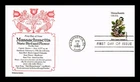DR JIM STAMPS US COVER MASSACHUSETTS STATE BIRD FLOWER FDC ARISOTCRAT CACHET