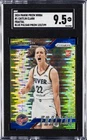 2024 PANINI PRIZM WNBA FRACTAL BLUE PULSAR #1 CAITLIN CLARK ROOKIE /199 SGC 9.5