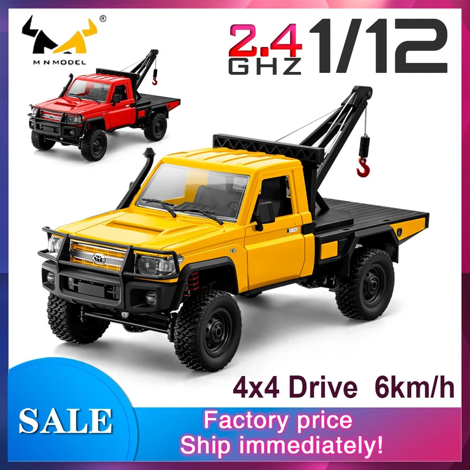 MN MODEL MN82T RC Pickup Auto 1/12 Miniatur Kran Raupenfahrzeug 2,4 GHz 4WD Lkw - Bild 4 von 4