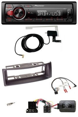 Pioneer 1DIN MP3 DAB USB Lenkrad Autoradio für Renault Megane 99-03 Scenic schwa