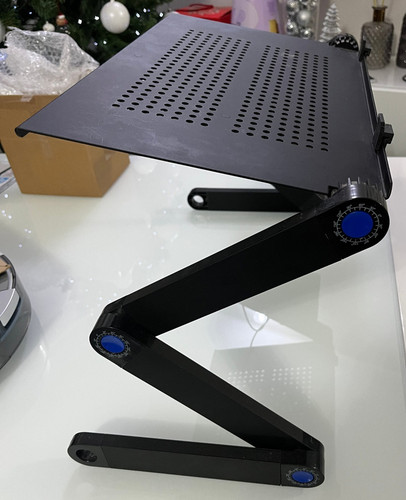 KLAPPTISCH FÜR PC + USB LÜFTER + TRAY Tisch Löcher Notebook Computer