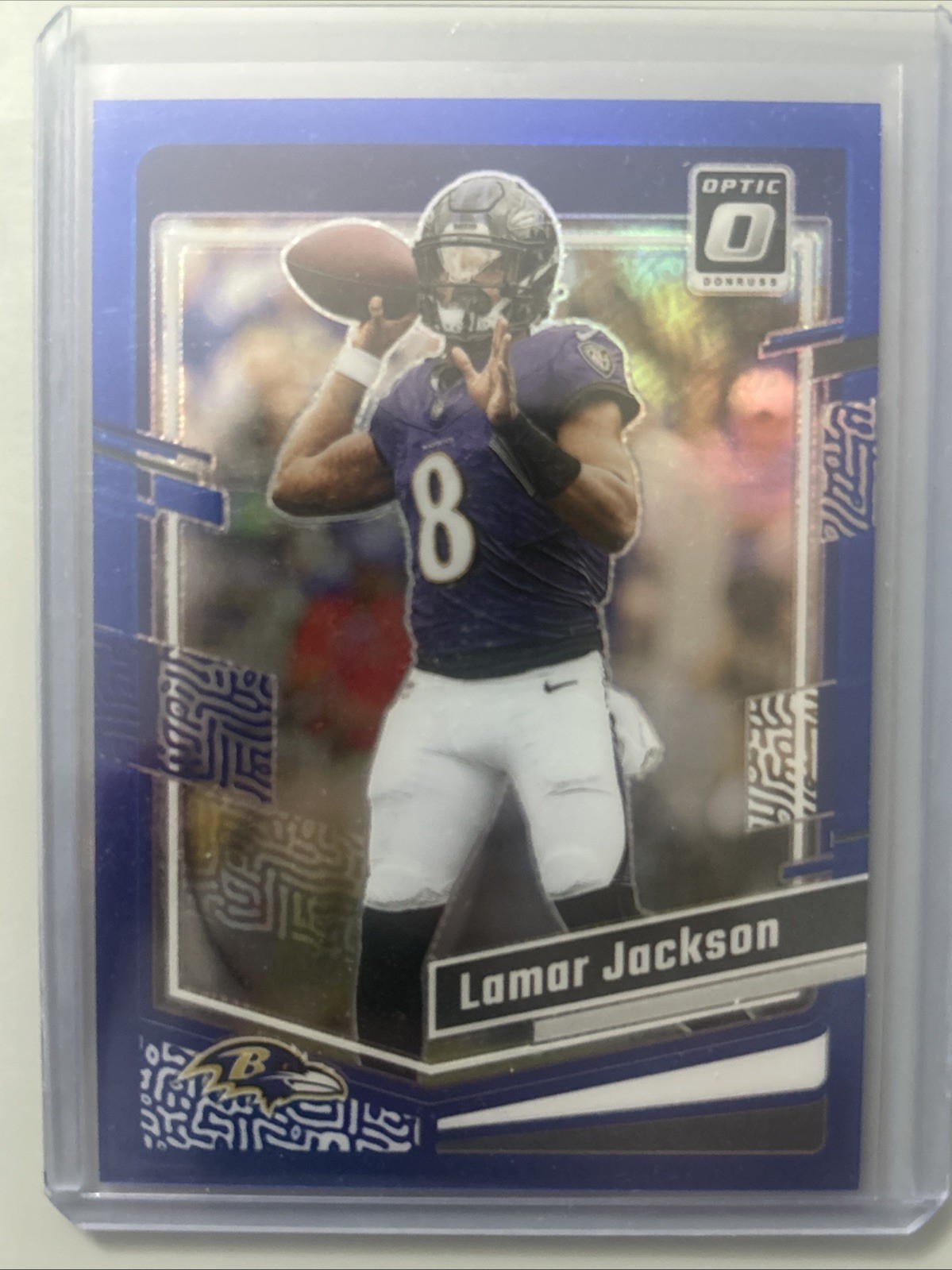 2023 Panini Donruss Optic - Lamar Jackson #14 Blue Prizm /199