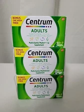 Centrum Adults Multivitamin Multimineral Supplement 3pk  60ct Exp 4/26 Ship Free