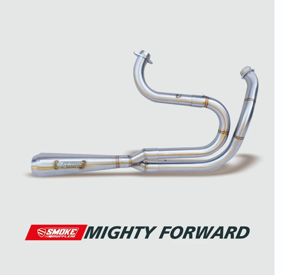 Tubo de escape 2 en 12006-11 Fit Harley-Davidson Dyna Street Bob FXDB Foto 2 de 4