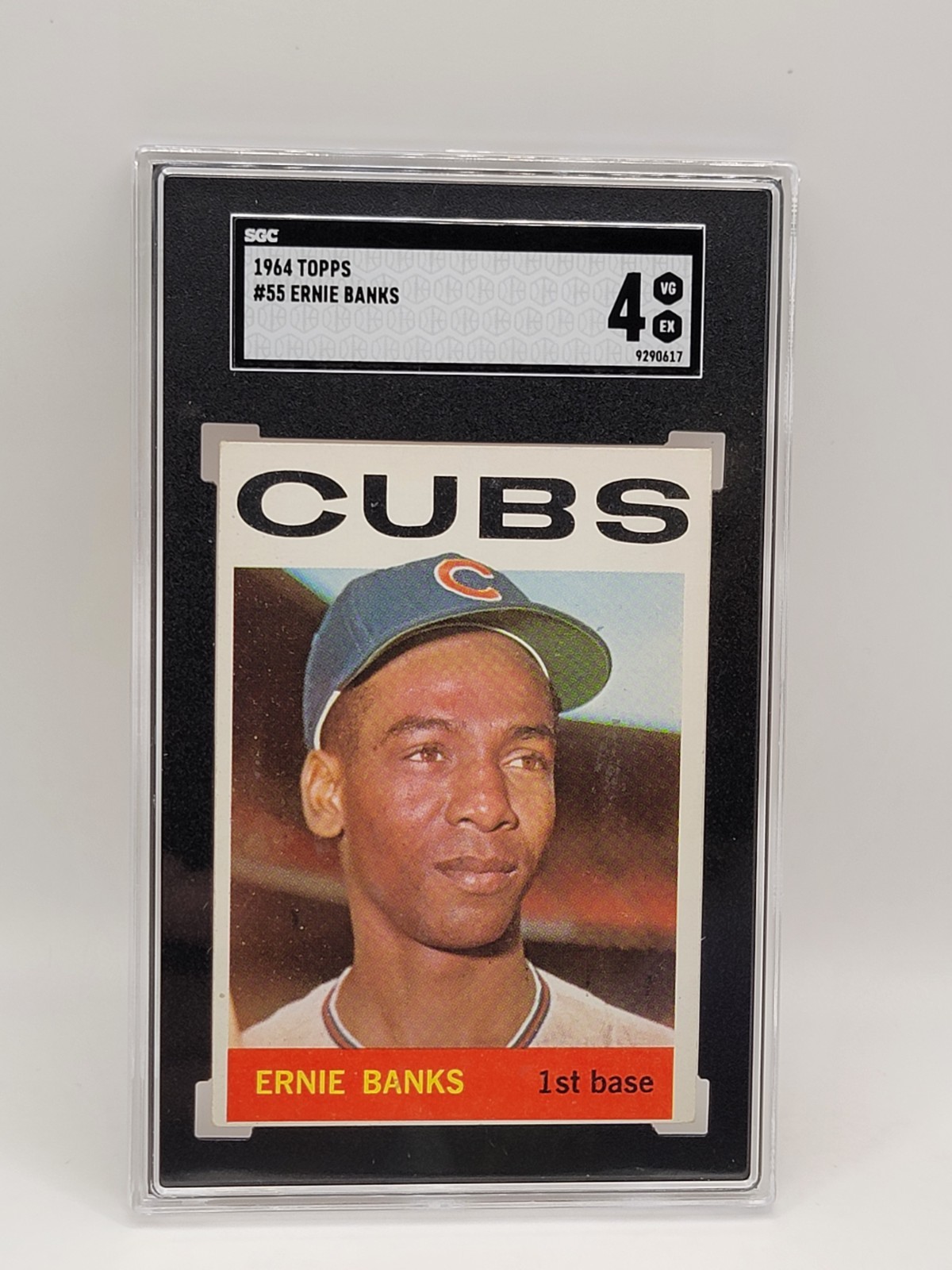 1964 Topps ERNIE BANKS Cubs #55 SGC 4 VG/EX Condition!