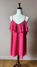 Lulus Women' Small Hot Pink Glam Party Dress DOUBLE STRAP DRESS