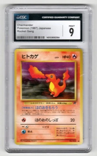 1997 Pokémon Japanese Rocket Gang #004 - Charmander - Graded CGC 9 Mint