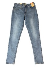 Levis 721 Denim Jeans Womens 10 Medium 30x30 Light Blue High Rise Skinny NWT