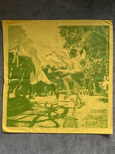 OREGON COUNTRY FAIR 2005 VENETA OR PRINT ON CLOTH "UNICYCLE JUGGLER" YAZZOLINO?