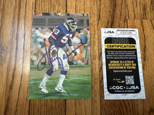 Harry Carson NFL Goal Line Art Card- GLAC- Autograph/Signed- HOF- NY Giants- JSA
