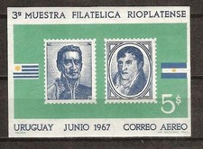 URUGUAY # C 319 MNH STAMP SHOW MONTEVIDEO