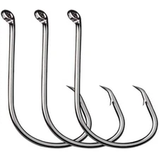 25 or 50 Up Eye OCTOPUS CIRCLE Fishing Hooks.1/0-12/0~Ships FREE from USA