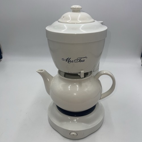 Mrs Tea by Mr Coffee Hot Tea Maker Electric 6 Cup Teapot HTM1 Ceramic