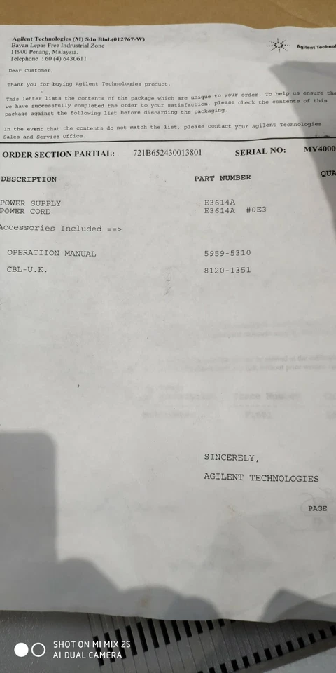 HP/AGILENT E3614A Power Supply New in Box. Fedex or Tracked shipping - Image 3 of 4