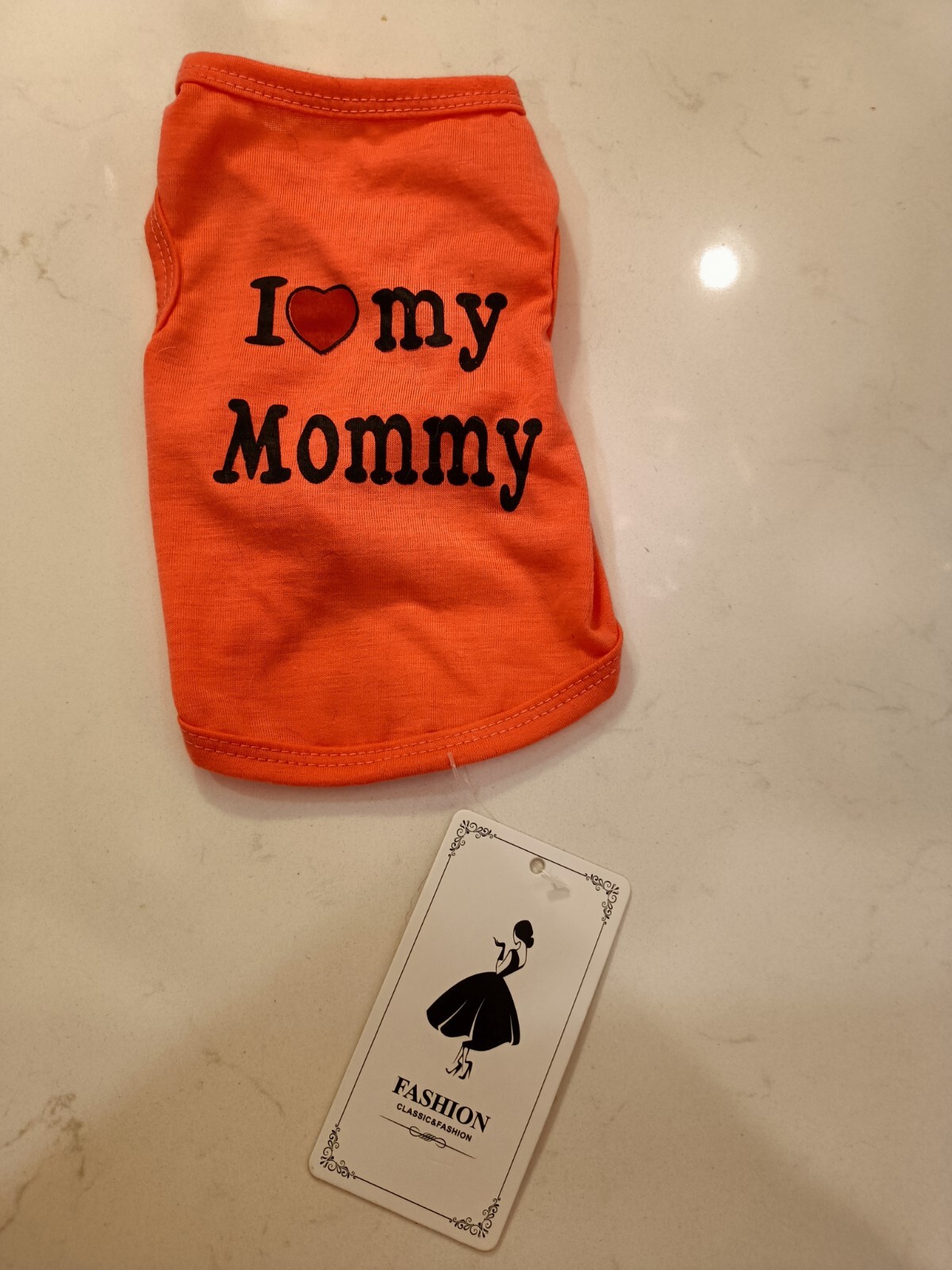 Red XS Dog Shirt I Heart My Mommy Holiday Tee Shirt I Love My Mommy NWT