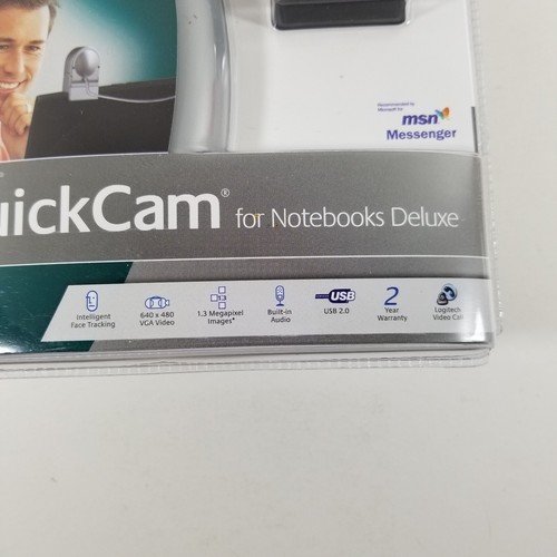 Logitech QuickCam For Notebooks Deluxe Built In Microphone New In Package - Picture 4 of 4