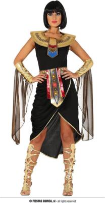 COSTUME CLEOPATRA CARNEVALE EGIZIANA VESTITO GUIRCA ADULTA REGINA