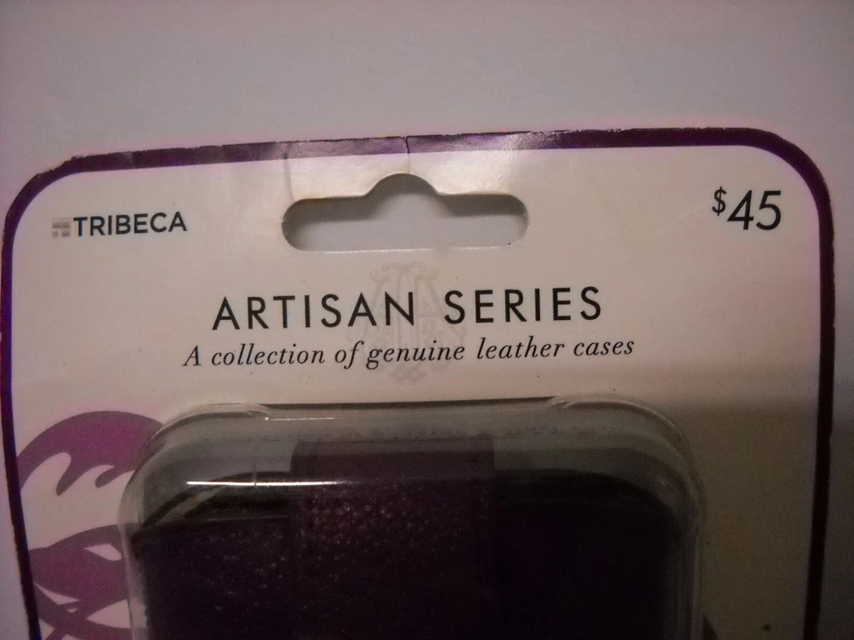 Nueva Funda de Teléfono de Cuero Artesanal Tribeca, Púrpura, iPhone 4S, iPhone 4, iPhone 3GS Foto 2 de 4