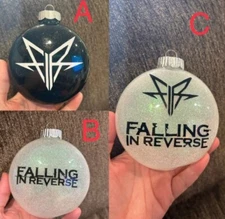 Handmade “Falling In Reverse” Christmas ornaments! see details!