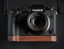 Handmade Natural Wooden Wood Base Plate Handle Grip for Fujifilm X-H1 XH1 Camera