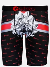 ETHIKA "WRAP IT UP CHRISTMAS" STAPLE BOXER BRIEF MEN'S SIZE XL NWT