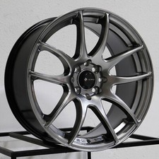 One 17x8 Vors Tr4 4x108 35 Hyper Black Wheels Rims 73.1