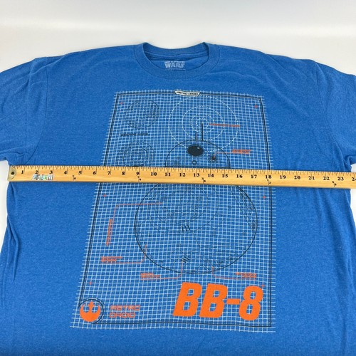 Star Wars T Shirt BB-8 Astro Droid Schematics welovefine Tagless Adult Size XL - Picture 11 of 12