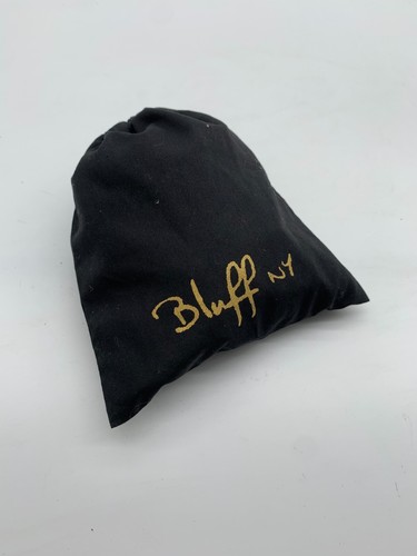 Bluff NY Cuero Negro Borlas Flecos Bota Puños En muy buena condición Muñecas Tobillo Ajustables - Imagen 9 de 9