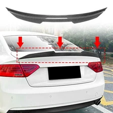 Fits 2007-2016 Audi A4 Sedan PSM Style Highkick Carbon style Trunk Spoiler Wing
