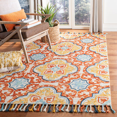 Safavieh Aspen BEIGE / RUST 3' X 5' Area Rug - APN217A-3