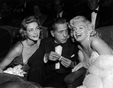 8x10 Print Marilyn Monroe Humphrey Bogart Lauren Bacall Attending Premiere #2253