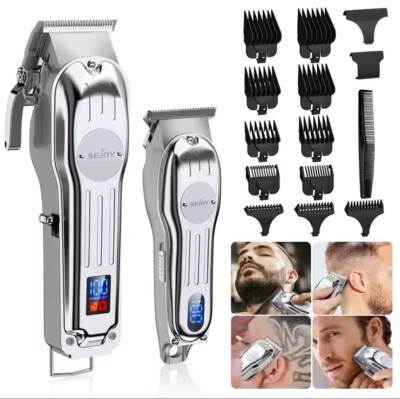 SEJOY Profi Haarschneidemaschine & Trimmer Set für Friseur Herren Bart Haarschneideset