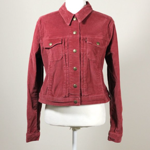 Levi's Corduroy Mauve Pink Cropped 