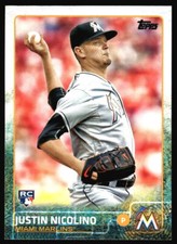 2015 Topps Update Justin Nicolino  Rookie  #US85 Miami Marlins