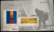 Canada stamp Souvenir Sheet #2322 Jack Bush paintings Mint NH