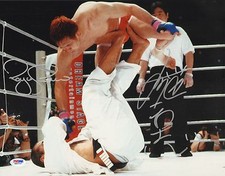 Kazushi Sakuraba Royce Gracie Signed 11x14 Photo PSA/DNA COA Pride UFC Picture 1