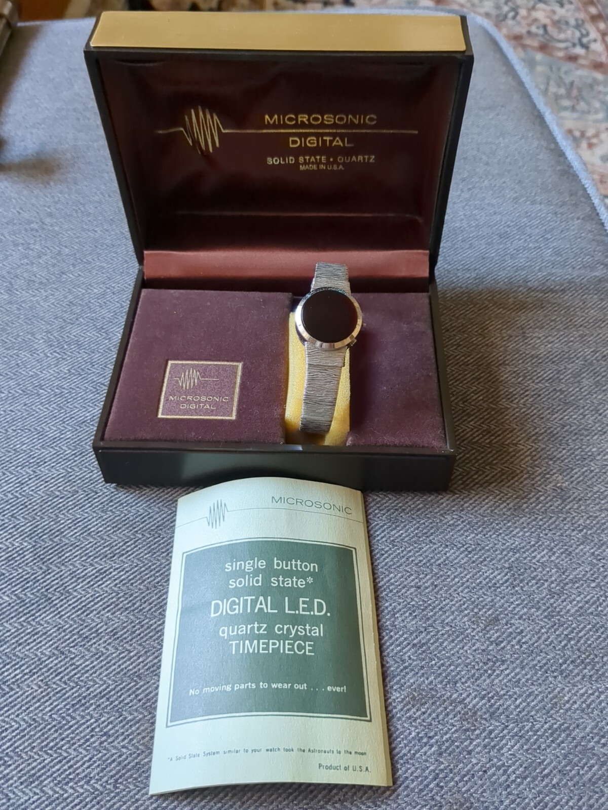 Microsonic digital solid state quartz led stainle… - image 1