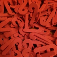 Large lot Holiday Foam shapes Candy Canes 1 1/4 Crafts DIY Scrapebook