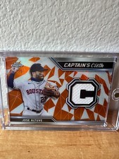 2021 Topps Chrome/Jose Altuve Captains Cloth/ Relic Orange/ #d 09/25