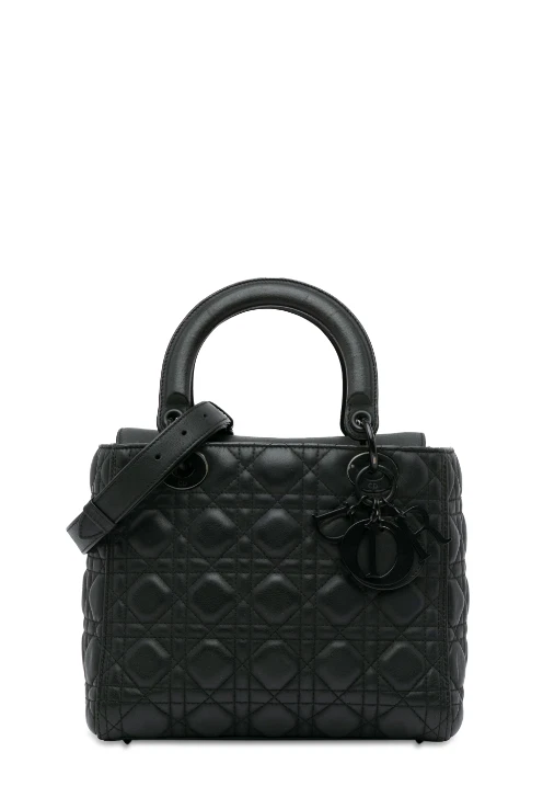 Sac fourre tout femme Dior moyen ultra mat cuir de veau taille La
