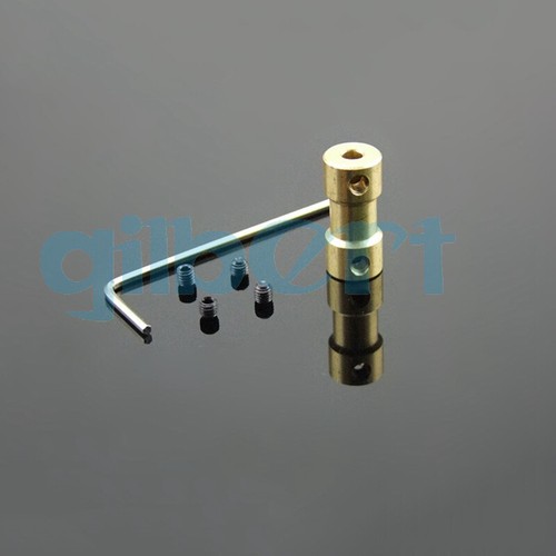 5PCS 2/3/3.17/4/5/6mm Brass Shaft Coupling Coupler DIY Model Decelerate Motor - Picture 111 of 112