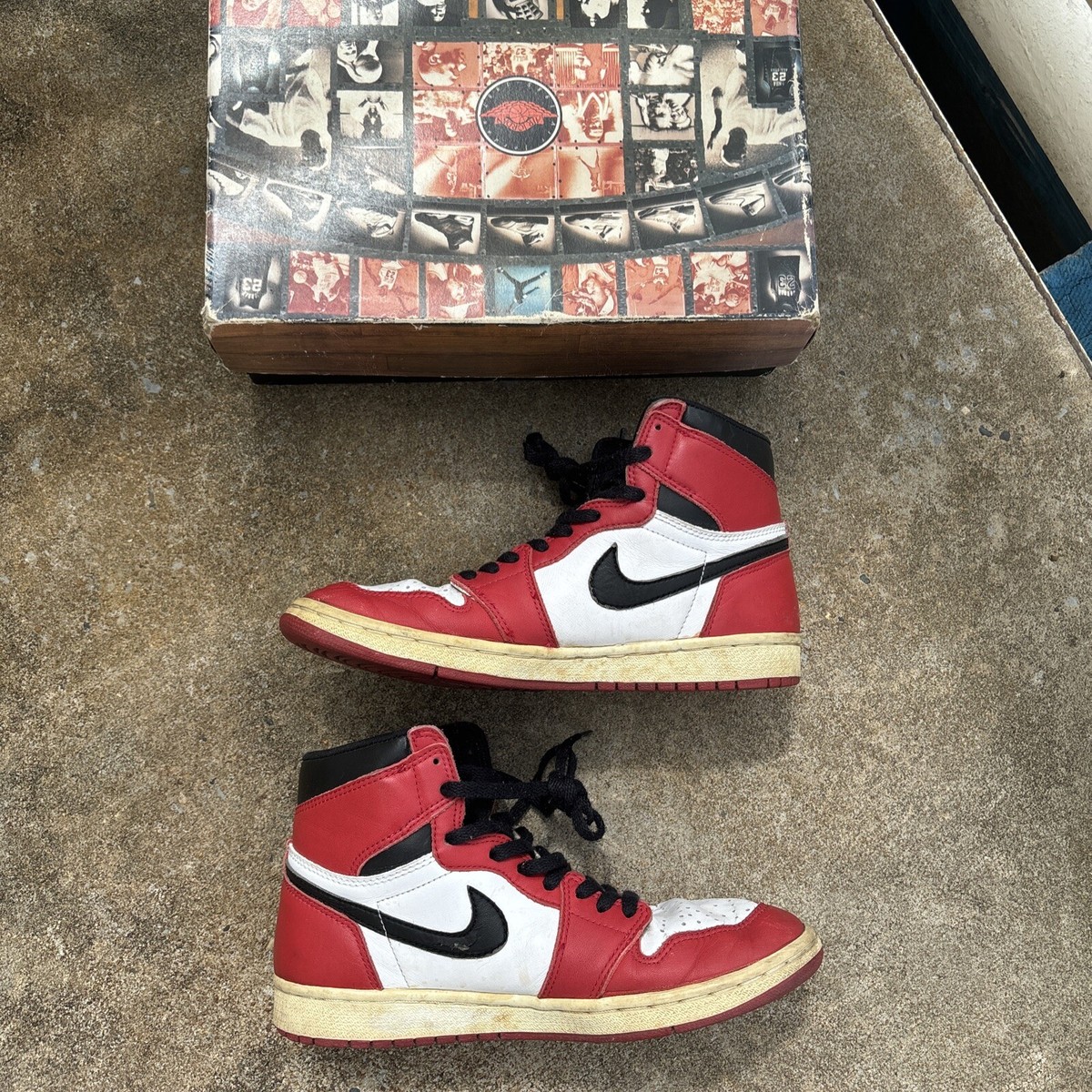 1994年製　NIKE AIR JORDAN 1 CHICAGO Nike Air Jordan 1 Retro High Chicago 1994/1995 Size 9 Lost